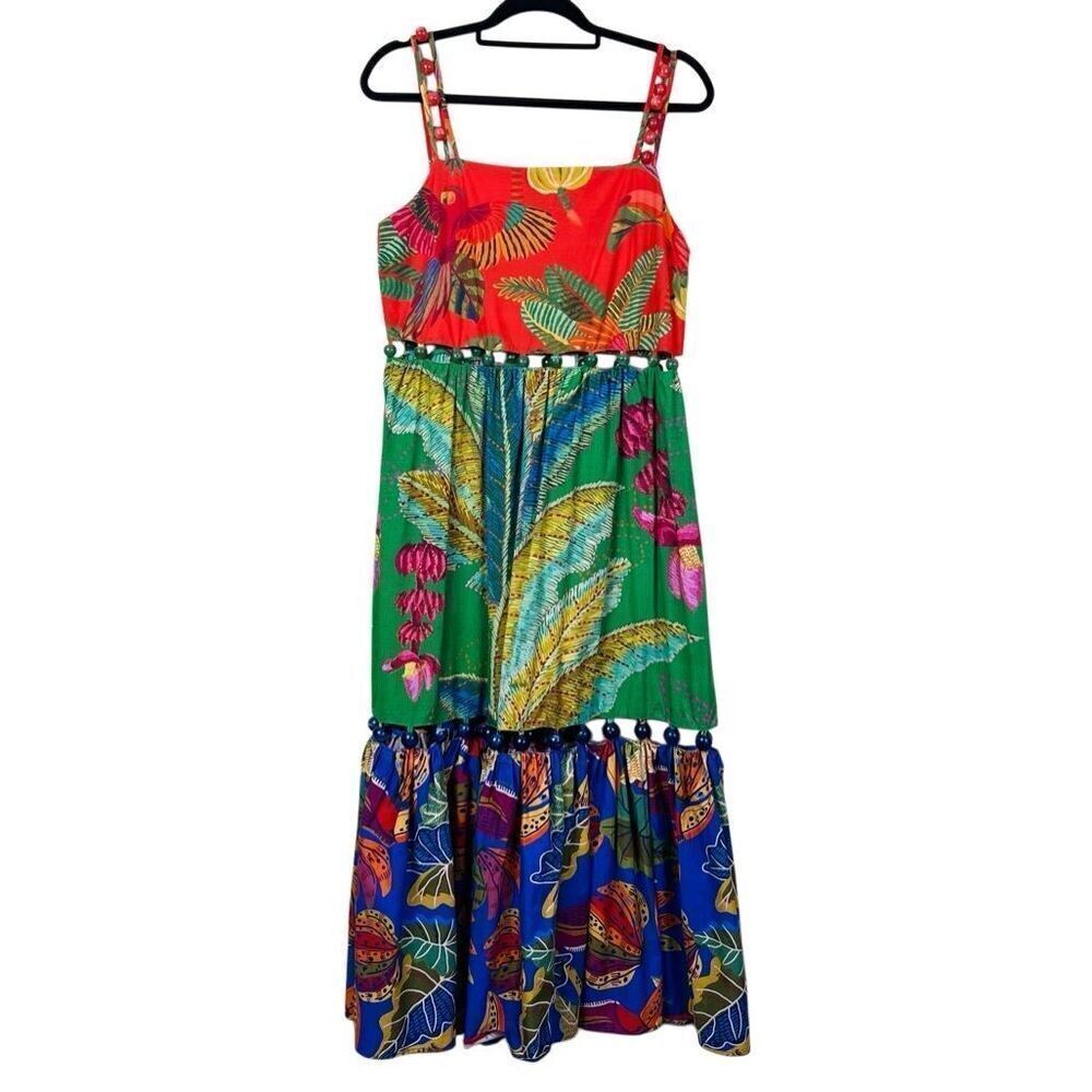 NWT Farm Rio Dress Floral Maxi - Picture 6 of 16